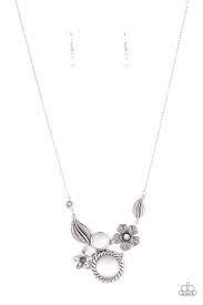 Be Adored Jewelry Exquisitely Eden White Paparazzi Necklace