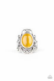 Be Adored Jewelry Fairytale Flair Yellow Paparazzi Ring 