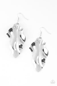 Fall Into Fall - Paparazzi Silver Earring - Be Adored Jewelry