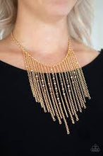 Load image into Gallery viewer, Be Adored Jewelry First Class Fringe Gold Paparazzi Necklace