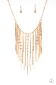 Be Adored Jewelry First Class Fringe Gold Paparazzi Necklace
