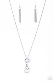 Be Adored Jewelry Five-Alarm FIREWORK White Paparazzi Necklace