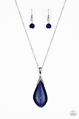 Friends in GLOW Places - Paparazzi Blue Necklace - Be Adored Jewelry