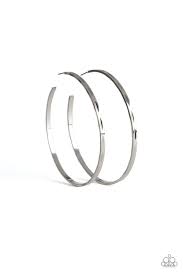 Be Adored Jewelry Full of Radical Silver Paparazzi Hoop Earring