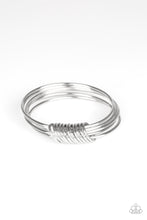 Load image into Gallery viewer, Full Revolution - Paparazzi Silver Bangle Bracelet - Be Adored Jewelry