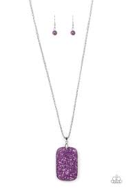 Be Adored Jewelry Fundamentally Funky Purple Paparazzi Necklace 