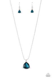 Be Adored Jewelry Galactic Duchess Blue Paparazzi Necklace 