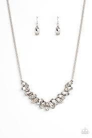Be Adored Jewelry Galaxy-Game Changer White Paparazzi Necklace 