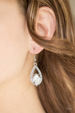 Load image into Gallery viewer, Gatsby Grandeur - Paparazzi White Earring - Be Adored Jewelry