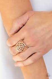 Be Adored Jewelry Get Your FRILL Rose Gold Paparazzi Ring 