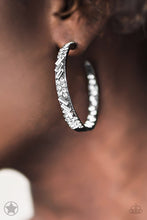 Load image into Gallery viewer, Paparazzi Glitz by Association - Gunmetal Hoop Earring - Be Adored Jewelry
