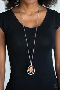 Be Adored Jewelry GLOW and Tell Orange Paparazzi Necklace