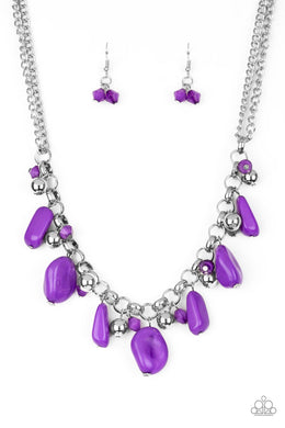 Grand Canyon Grotto - Paparazzi Purple Necklace - Be Adored Jewelry