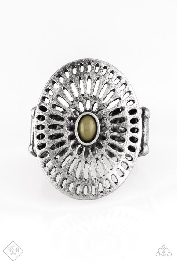 Grate Expectations - Paparazzi Green Ring - Be Adored Jewelry