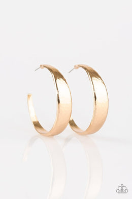 Paparazzi Accessories HOOP and Holler - Gold Hoop Earring - Be Adored Jewelry