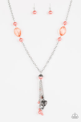 Heart-Stopping Harmony - Paparazzi Orange Necklace - Be Adored Jewelry