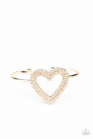 Be Adored Jewelry Heart  Opener Gold Paparazzi Bracelet 