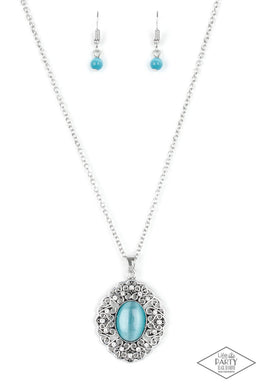 Heart of Glace - Paparazzi Blue Necklace - Be Adored Jewelry