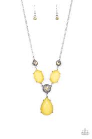 Be Adored Jewelry Heirloom Hideaway Yellow Paparazzi Necklace