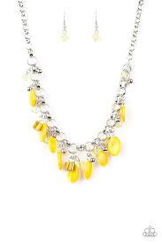 Be Adored Jewelry I Want To SEA The World Yellow Paparazzi Necklace 