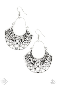 Paparazzi Accessories Indigenous Idol - Silver Earring Sunset Sightings Fashion Fix - Be Adored Jewelry