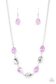 Be Adored Jewelry Inspirational Iridescence Purple Paparazzi Necklace