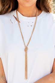 Be Adored Jewelry KNOT All There Gold Paparazzi Necklace