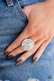 Be Adored Jewelry Lined Up Silver Paparazzi Ring