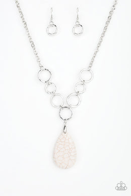 Paparazzi Accessories Life On A PRAIRIE - White Necklace - Be Adored Jewelry