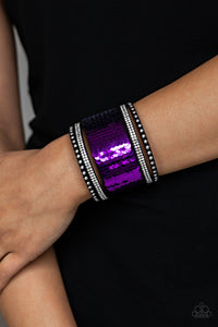 Paparazzi Accessories MERMAIDS Have More Fun - Purple Bracelet - Be Adored Jewelry