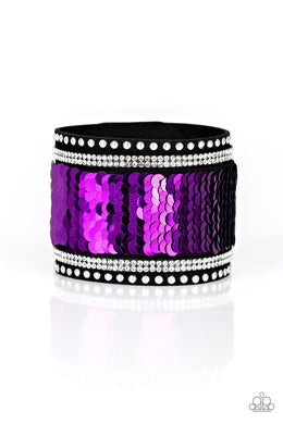 Paparazzi Accessories MERMAIDS Have More Fun - Purple Bracelet - Be Adored Jewelry