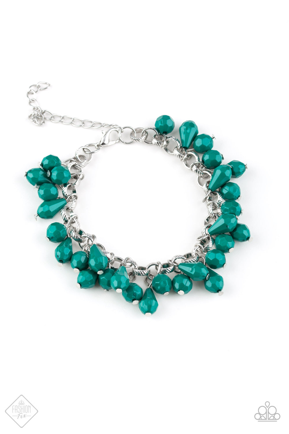 Paparazzi Accessories Malibu Masquerade - Green bracelet Glimpse of Malibu Fashion Fix - Be Adored Jewelry