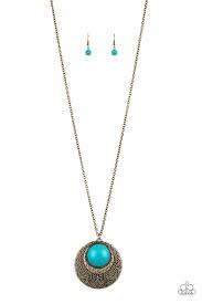 Be Adored Jewelry Medallion Meadow Brass Paparazzi Necklace 
