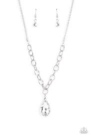 Be Adored Jewelry Mega Modern Silver Paparazzi Necklace