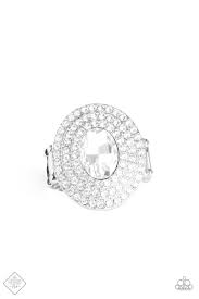 Be Adored Jewelry Metro Millionaire White Paparazzi Ring