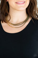 Load image into Gallery viewer, Paparazzi Accessories Metro Madness - Brass Necklace - Be Adored Jewelry