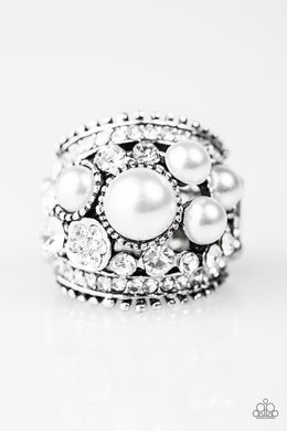 Paparazzi Accessories Money on My Mind - White Ring - Be Adored Jewelry