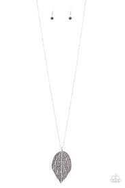 Be Adored Jewelry Natural Re-LEAF Silver Paparazzi Necklace