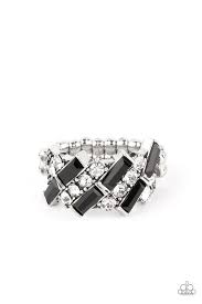 Be Adored Jewelry Noble Novelty Black Paparazzi Ring 