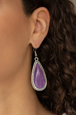 Be Adored Jewelry Oasis Sheen Purple Paparazzi Earring