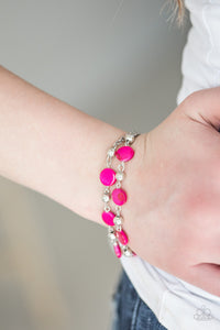 Paparazzi Accessories One BAY At A Time - Pink Bracelet - Be Adored Jewelry