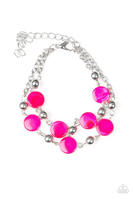 Paparazzi Accessories One BAY At A Time - Pink Bracelet - Be Adored Jewelry