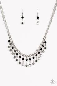 Pageant Queen - Paparazzi Black Necklace - Be Adored Jewelry