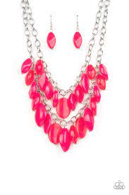 Be Adored Jewelry Palm Beach Beauty Pink Paparazzi Necklace