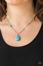 Load image into Gallery viewer, Be Adored Jewelry Peaceful Prairies Blue Paparazzi Necklace