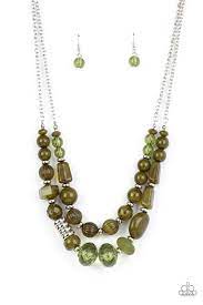 Be Adored Jewelry Pina Colada Paradise Green Paparazzi Necklace