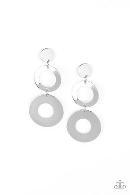 Paparazzi Accessories Pop Idol - Silver Earring - Be Adored Jewelry
