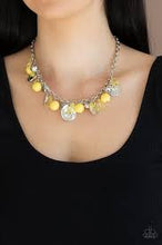 Load image into Gallery viewer, Be Adored Jewelry Prismatic Sheen Yellow Paparazzi Necklace 