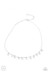 Be Adored Jewelry Ready, Set, DISCO! Silver Paparazzi Choker 