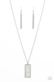 Be Adored Jewelry Retro Rock Collection White Paparazzi Necklace 